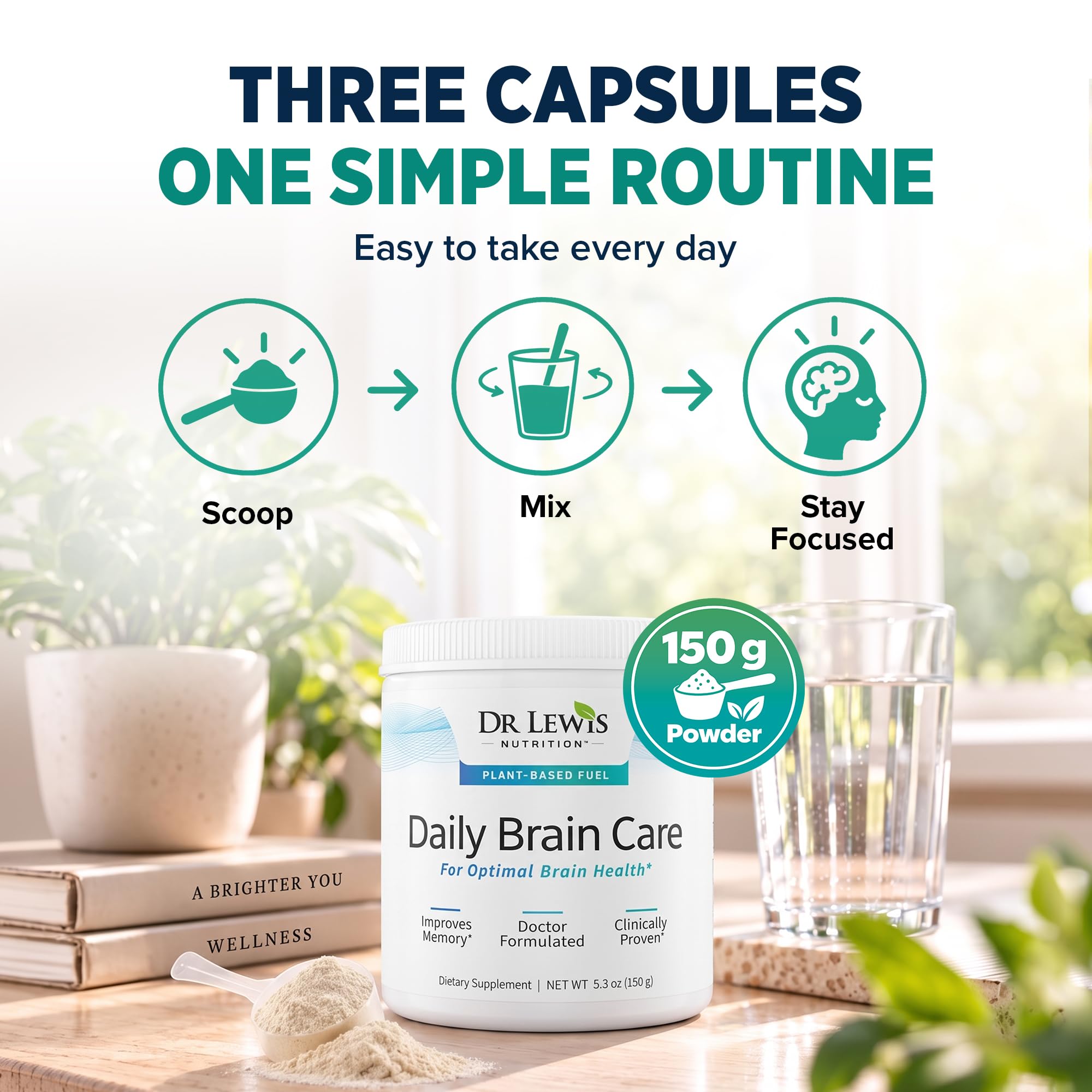 Brain Supplements for Memory and Focus, Nootropic Powder — Amazon image 5