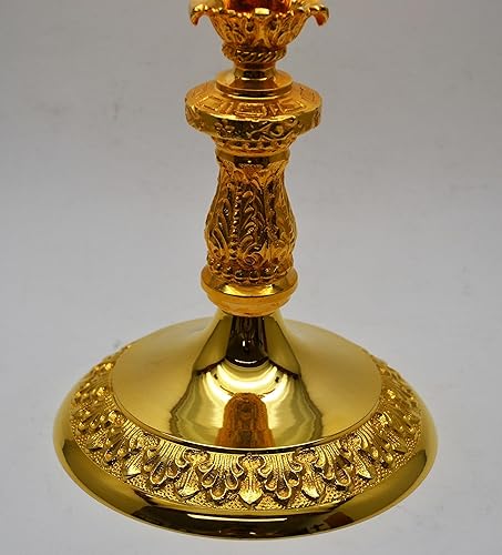 Miniatura 7 de Relicario de iglesia en forma de cruz estilo filigrana francesa para su reliquia Theca, 14 34" HT. (CCG-171) (BRASS)