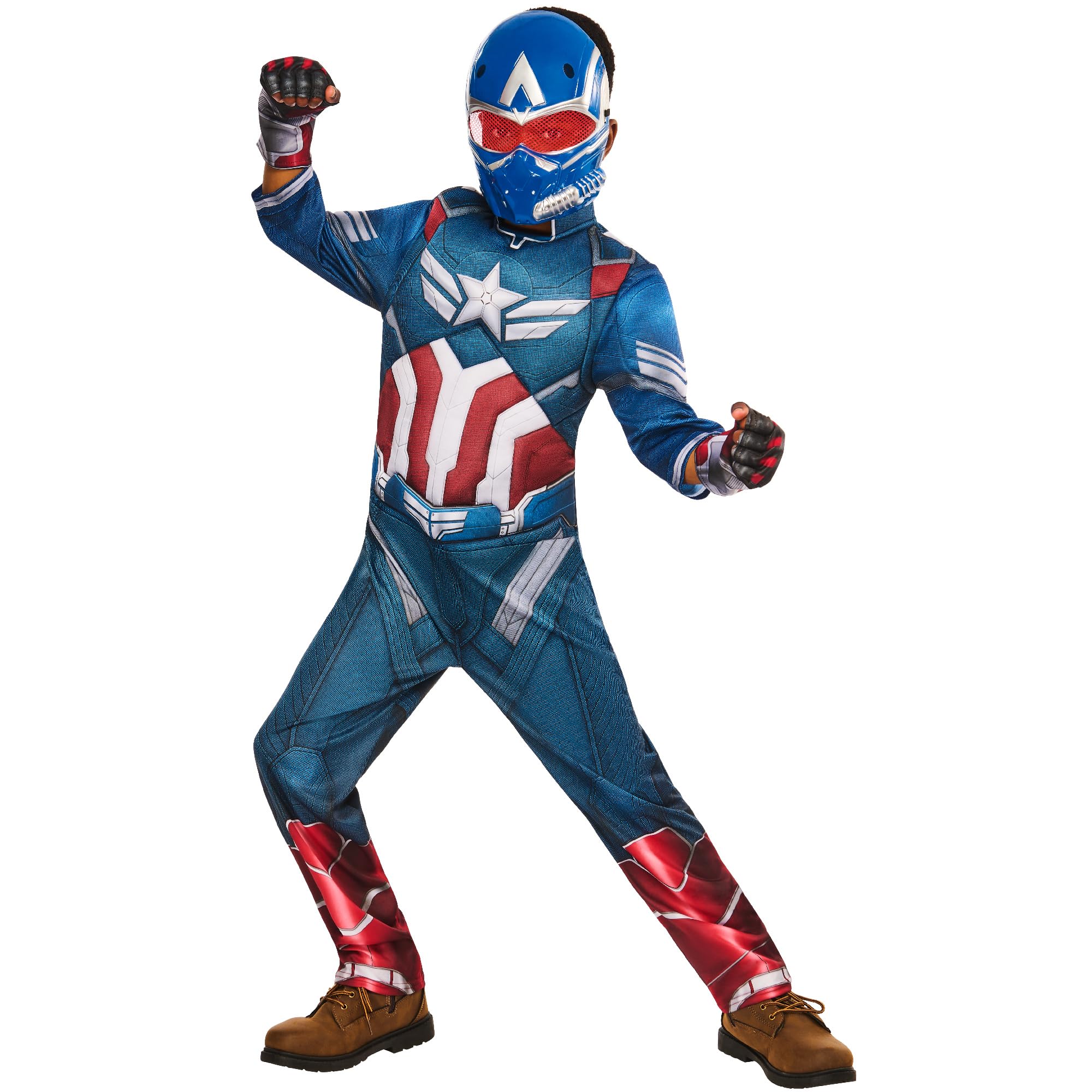 Rubies Official Brave New World Captain America Deluxe Child Costume, Kids Fancy Dress, Size 11-13 Years Halloween