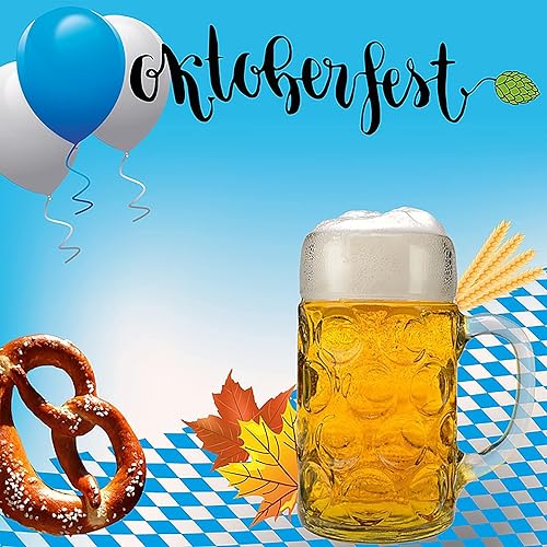 Miniatura 7 de Juego de 8 piezas de decoración de Oktoberfest  6 faroles de papel colgantes y 2 carteles de pared para suministros de fiesta de Oktoberfest,