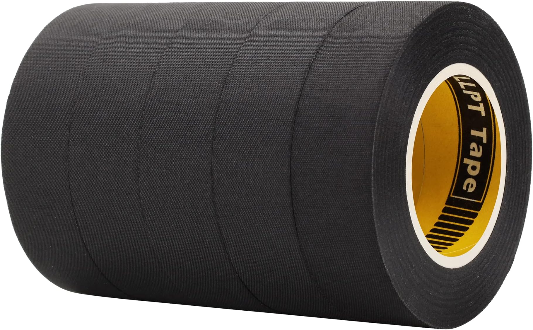 LLPT Wiring Harness Cloth Tape | 5 Packs | 19MM X 15M | High Temperature Wear and Flame | Resistant Durable Fiber Cloth Wire Loom Wrapping Tape | With Sticky Silicone Adhesive (HC195)