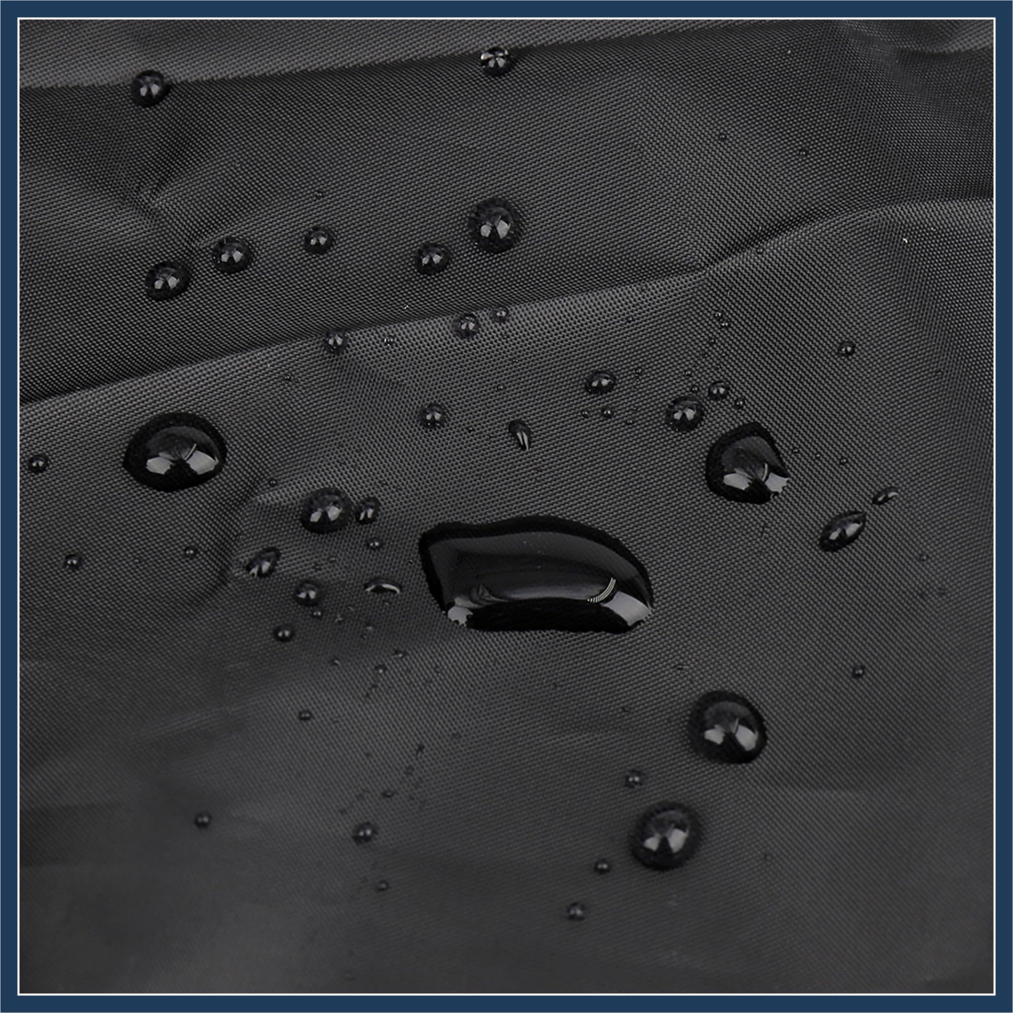 Telo coprimoto, mezza copertura, impermeabile, protegge da polvere, pioggia e raggi UV, design elegante, colore: nero