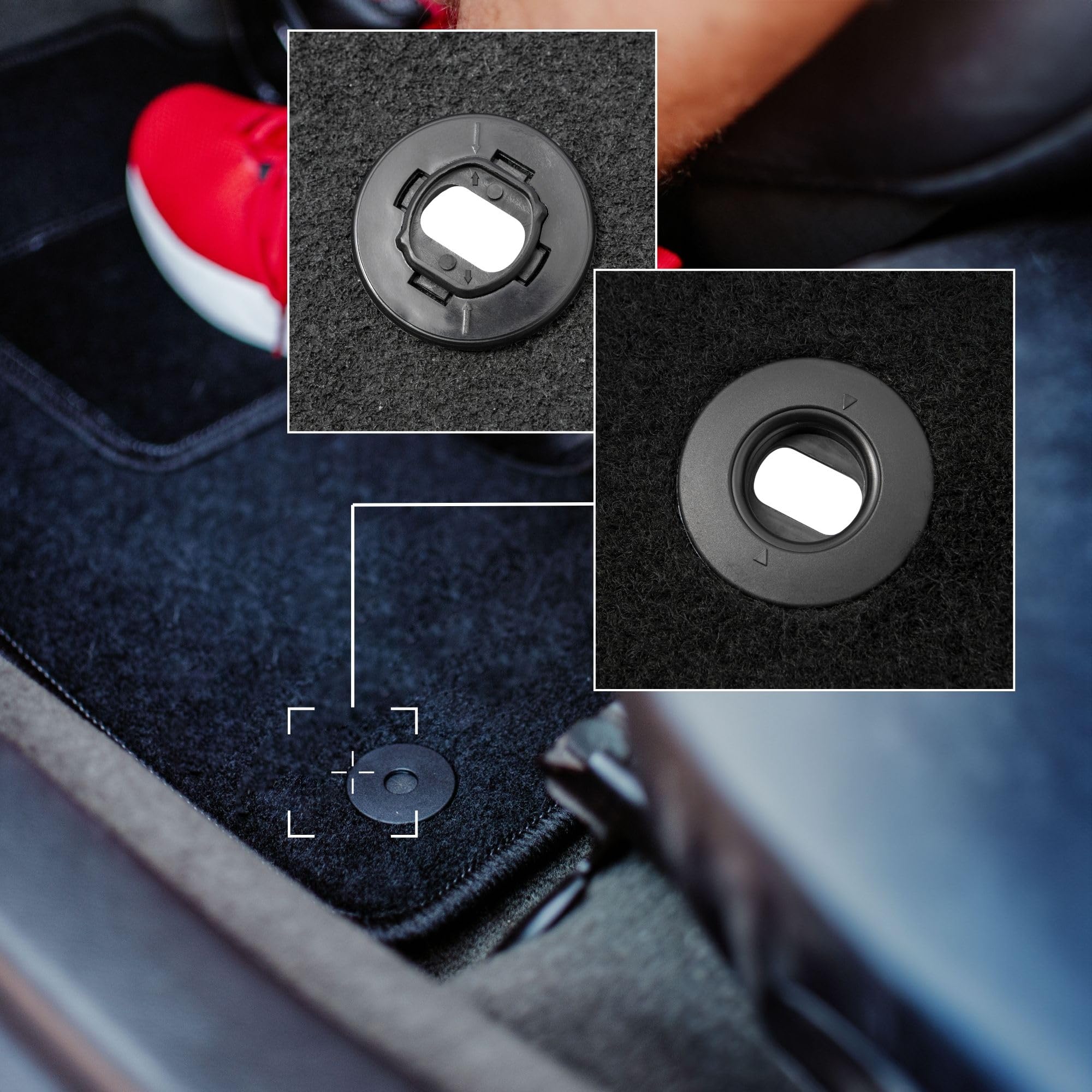Tapis De Sol Caoutchouc Pour Toyota Hilux VIII (2015-) - Conducteur Uniquement - Antidérapant, Résistant à L'humidité Et Au Sel - Fabriqué En Pologne