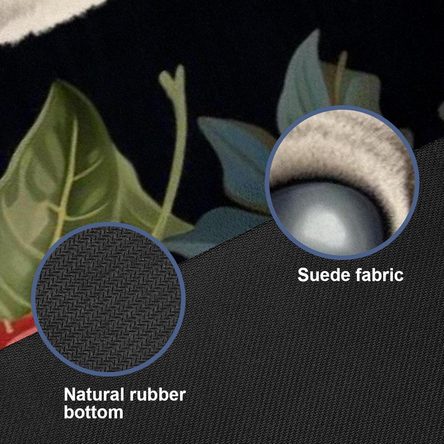 Yoga Towel, Koala Flowers Pattern Non Slip Sweat Absorbent Hot Yoga Mat Towel for Hot Yoga, Pilates and Fitness - 72.8" x 26.8"