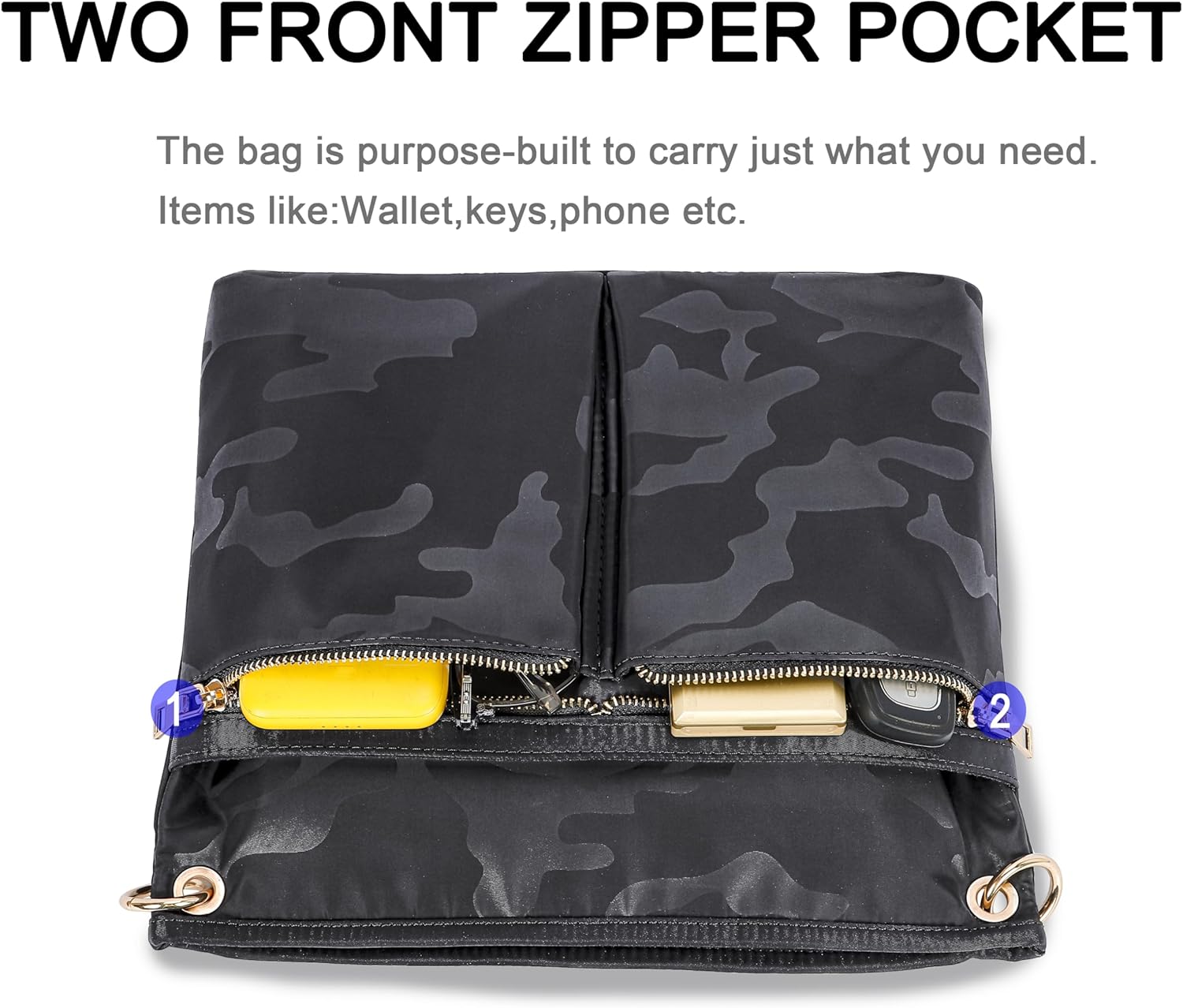 Crossbody Nylon Handbag Women High Texture Shoulder Bag Multi-Pocket Lightweight Shopping Messenger Bag - Image 5