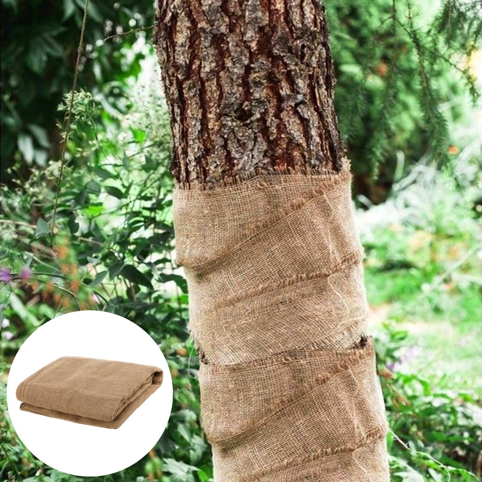 JOIKIT Lot de 2 rouleaux de toile de jute naturelle pour décoration de table, travaux manuels - 100 cm x 7 m