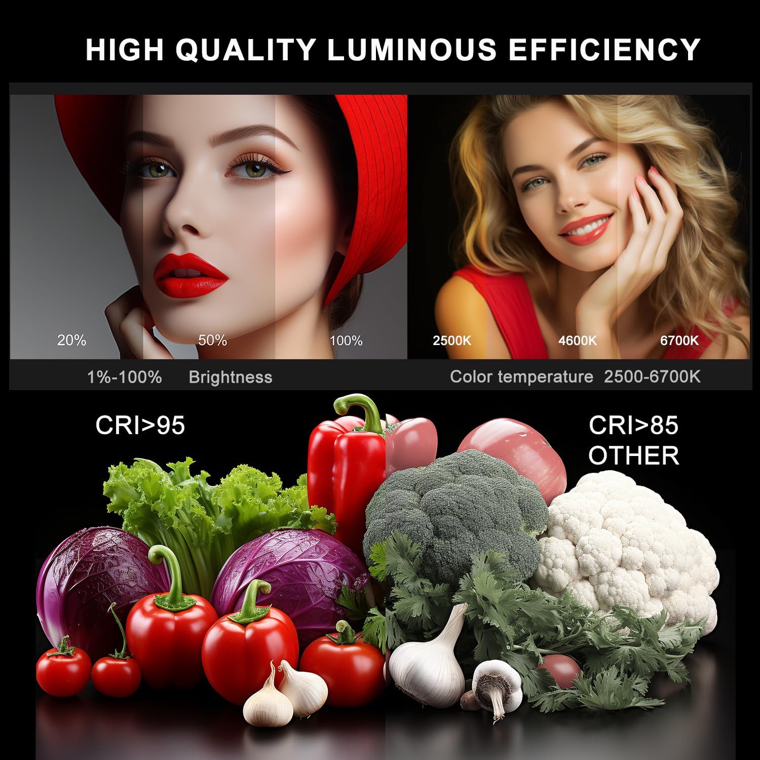 2 Packs Dimmable Bi-Color 432 LED Video Light and Stand Lighting Kit,50W,Add More Remote Controllers, 360 ° Ball Heads, Phone ans Tablet Holders (Black, 13-3)