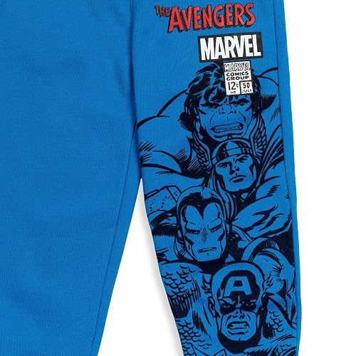 Marvel Avengers Iron Man Black Panther Captain America Big Boys Fleece 3 Pack Pants 10-12