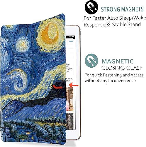 Miniatura 7 de DuraSafe Cases Para iPad 9.7 pulgadas Air 1 generación Air 1 2013 A1474 A1475 A1476 MD785LLB MD788LLB MD786LLB MD789LLB MD787LLB Trifold impreso PC