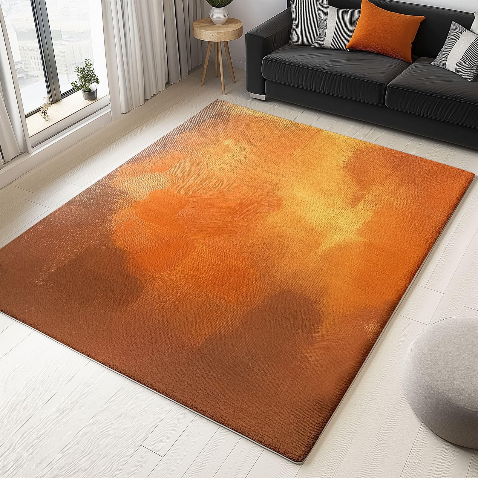 Tapis en cachemire ultrafin 80x150 cm effet peinture à l'huile