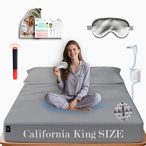 Miniatura 10 de Ali King Sábanas de Conexión a Tierra - Tamaño Individual, Algodón Suave con Fibra de Plata, Bolsillo Profundo de 15 Pulgadas, Sábanas Ajustables