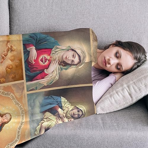 Miniatura 3 de Manta de Virgen María, manta de Nuestra Señora de Guadalupe, regalos religiosos para sacerdotes católicos, cálida y suave y acogedora manta