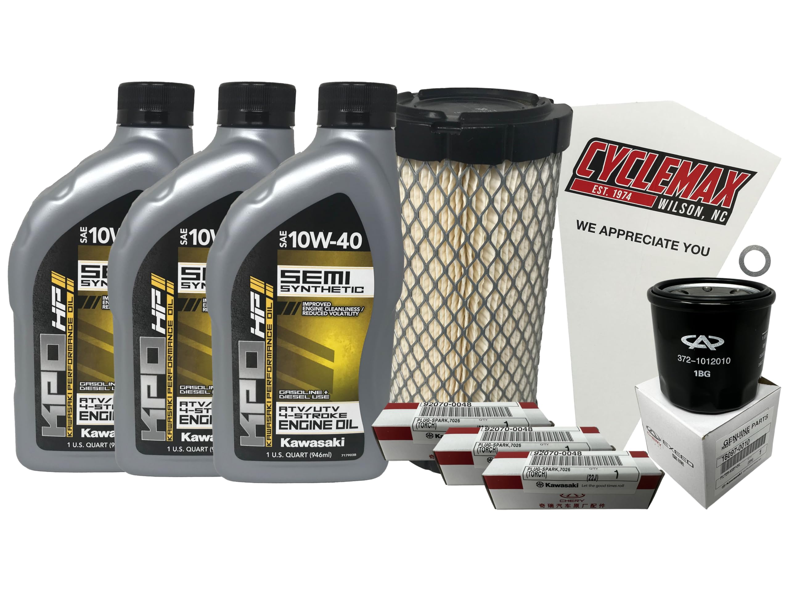 Amazon.com: Cyclemax Tune Up Kit for 2015-2023 Kawasaki Mule Pro
