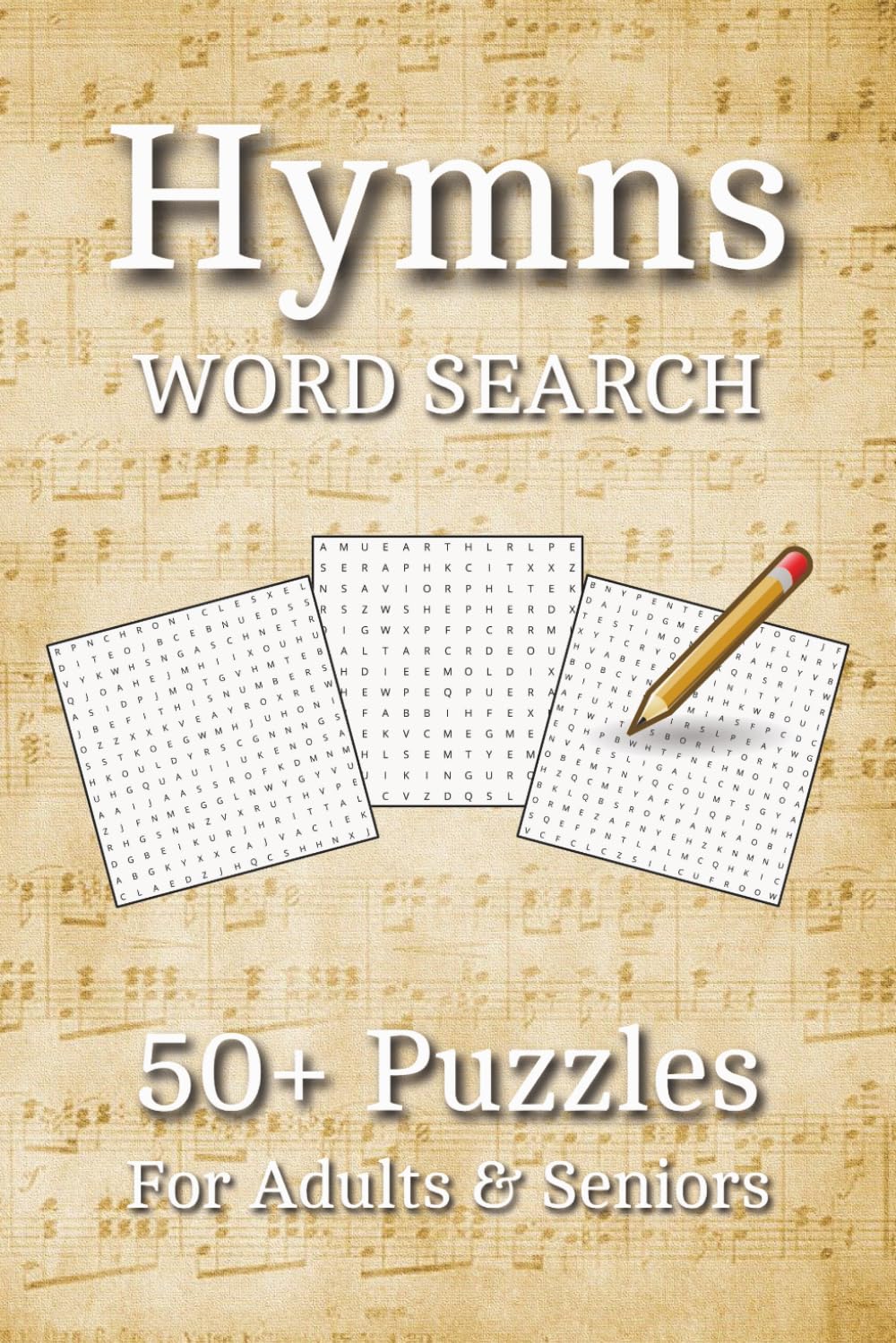 Hymns Word Search Puzzle Book: Word Searches with Easy to Read Print about Praise, Worship, Songs and More | 6x9 inches, 110 pages | 50+ Puzzles ... Gift for Vacations, Holidays and Relaxing