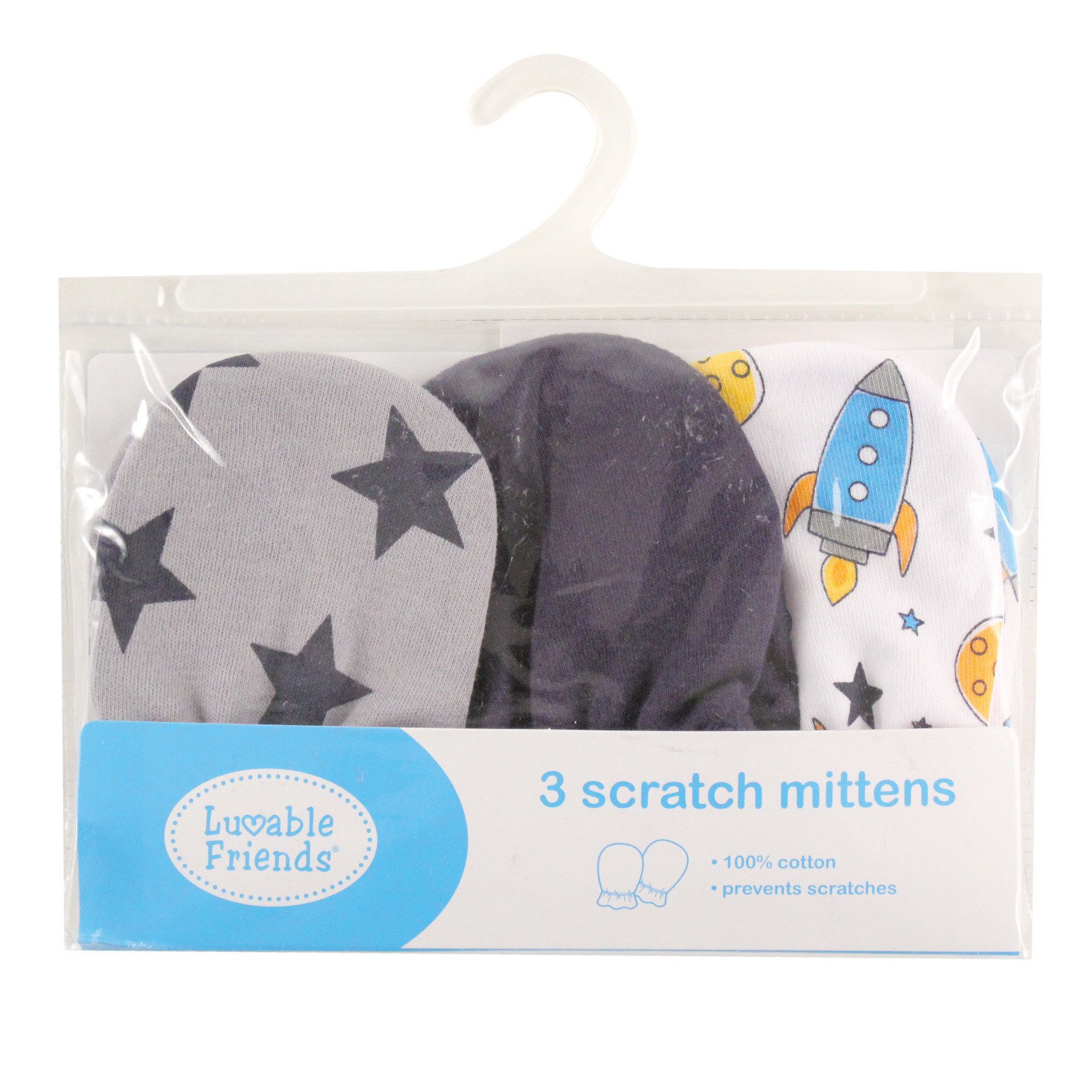 Luvable Amigos 3-Pack arañazos manoplas - Azul -