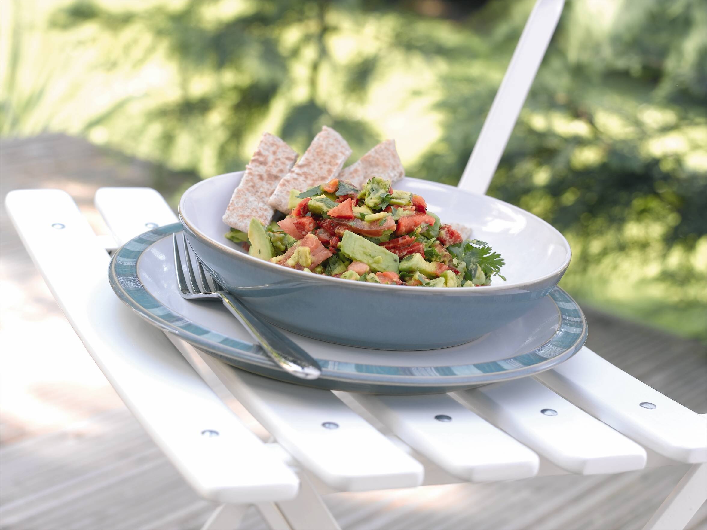 Denby Azure Coast Salad Plates, Set of 4