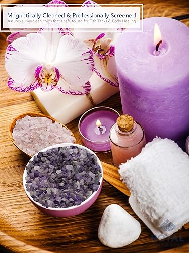 Miniatura 2 de Royal Imports Chips de cuarzo triturado, relleno de jarrón, arte de resina, pellets de vidrio para hoguera, guijarros decorativos para cuencos