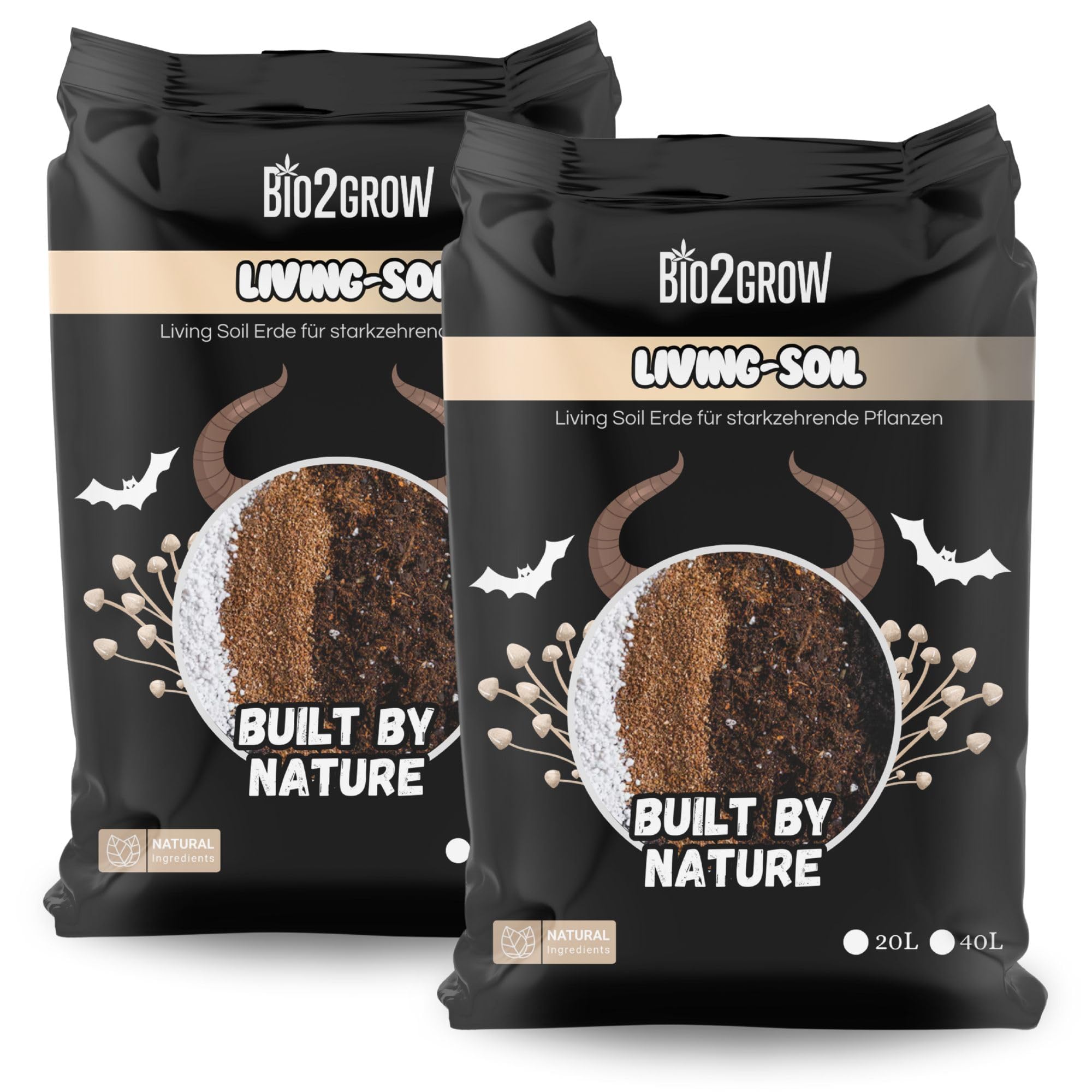 Living Soil 80 Liter - Handgemachte lebende Erde Indoor & Outdoor Blumenerde für Pflanzen Leichte Mischung Gemüse Anbau