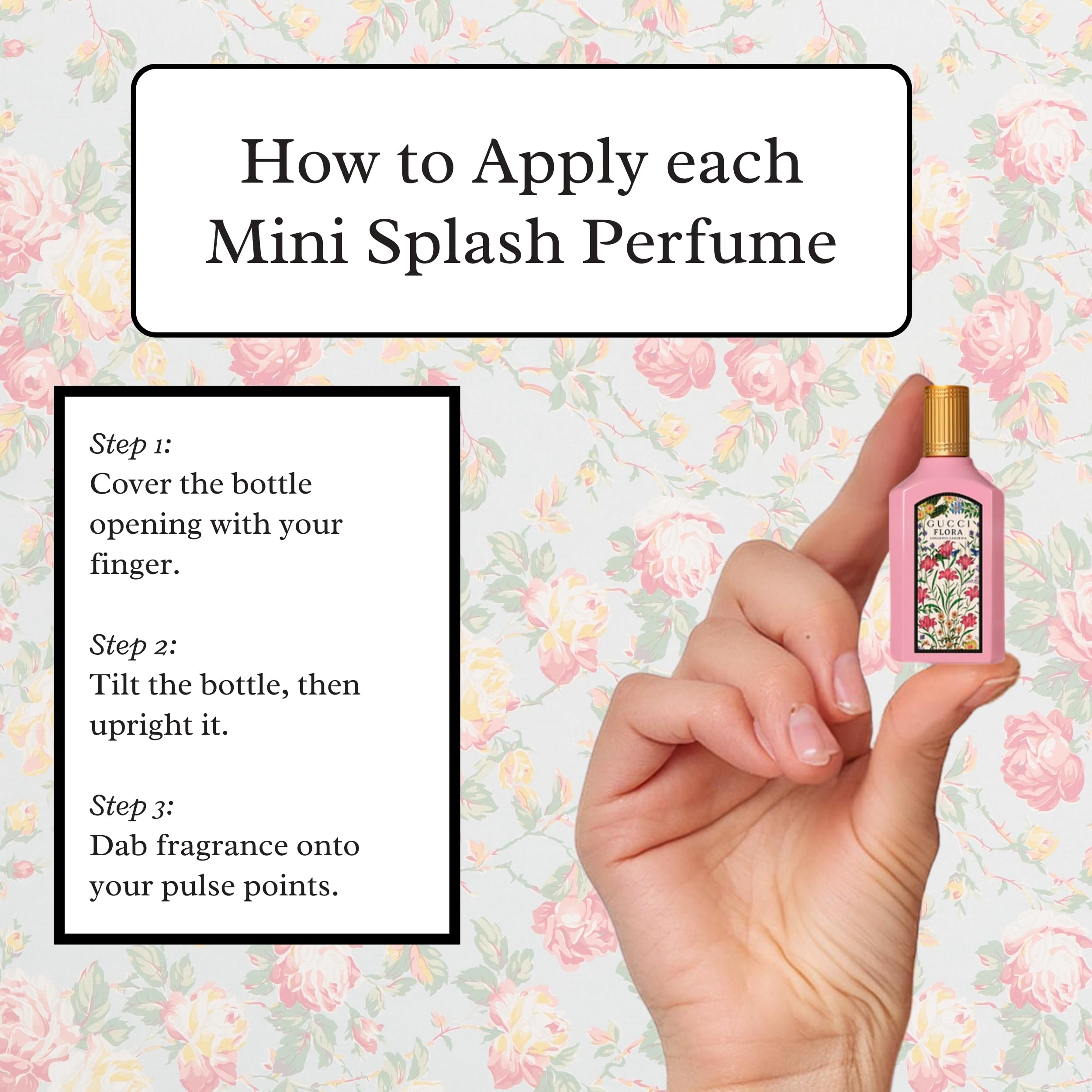 Gucci Parfüm für Frauen 4-teiliges Mini Splash Reise-Geschenkset Magnolie Gardenie Orchidee Jasmin