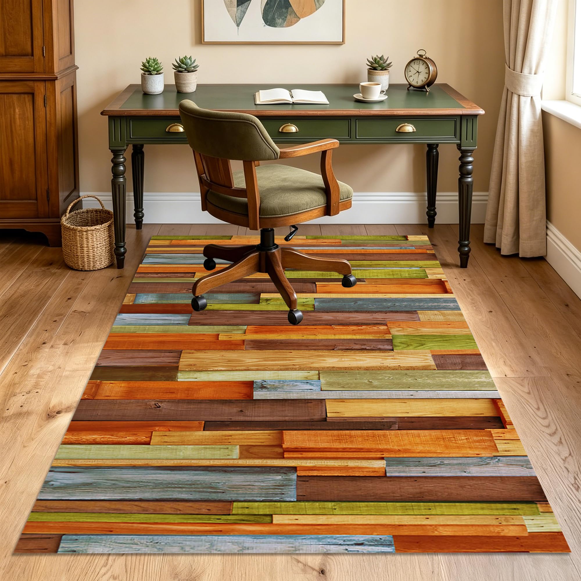 Tapis Chaise de Bureau, Tapis Protection Sol Chaise Bureau Antidérapant, Protège Parquet Fauteuil à roulettes pour Sols Durs, Tapis Fauteuil Bureau, Tapis Gaming Sol Facile à Nettoyer 130 x 150 cm