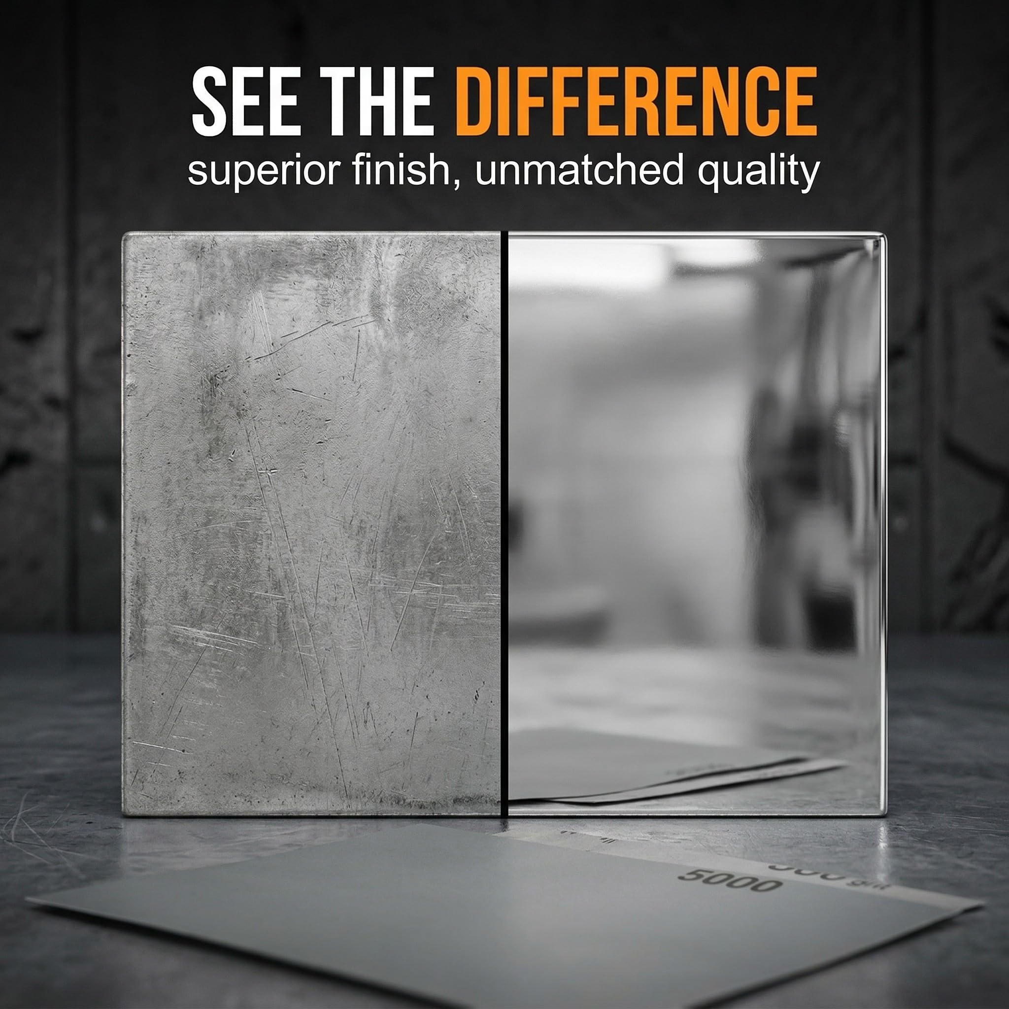 12 Fogli Carta Vetrata A4 Levigatura 1000-5000, Carta Abrasiva 1000/1500/2000/2500/3000/5000 Grana Fine per Legno, Metallo e Vernice Auto, 23x28 cm per Bagno/Asciutto