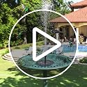 Image of Solar Fountain Fountain Water Pump for Bird Bath New Upgraded Mini Solar Powered Watering Submersible Pump for Pond Pool Garden Fish Tank Aquarium
