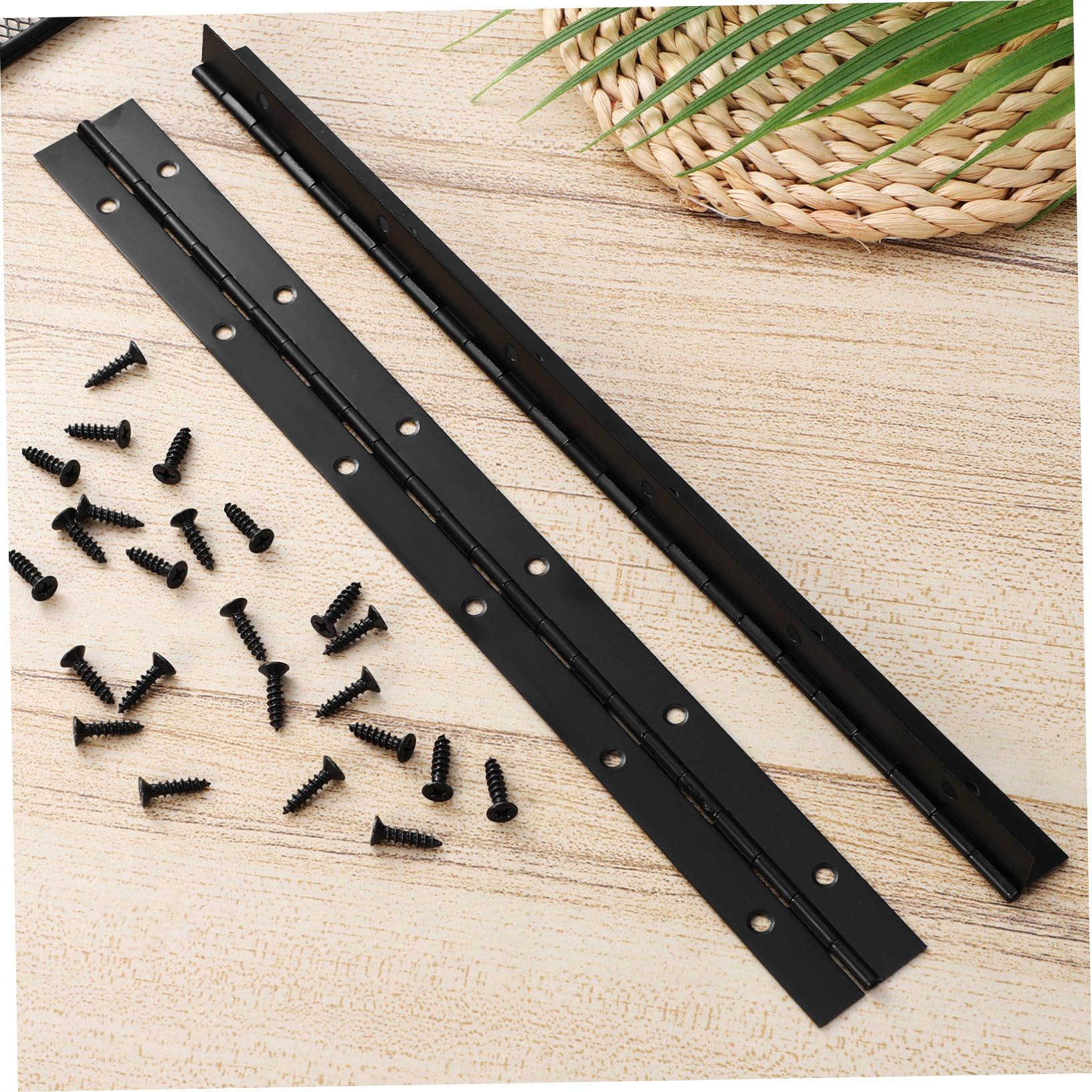 Gadpiparty 8pezzi Cerniere Metalliche Lunghe Per Mobili Legno Da Cerniere Resistenti Ferro Per Armadi e Pianoforti Include Viti Design Semplice e Versatile