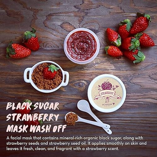 Miniatura 4 de Mascarilla con enjuague Skinfood de fresas y azúcar negra