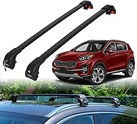 Vista 12 de ERKUL Barras transversales de techo resistentes para Kia Sportage 2011-2016 Barras transversales de aluminio Aero mejoradas con sistema