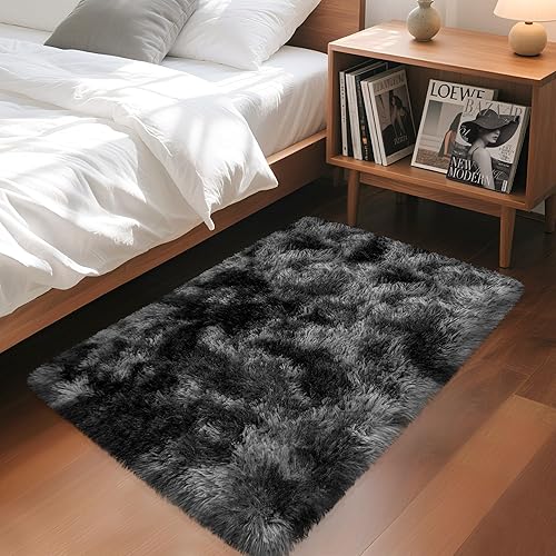 Miniatura 2 de Alfombras de área súper suaves y esponjosas, de 5 x 8 pies, alfombras peludas para sala de estar, dormitorio, alfombra mullida de dormitorios y
