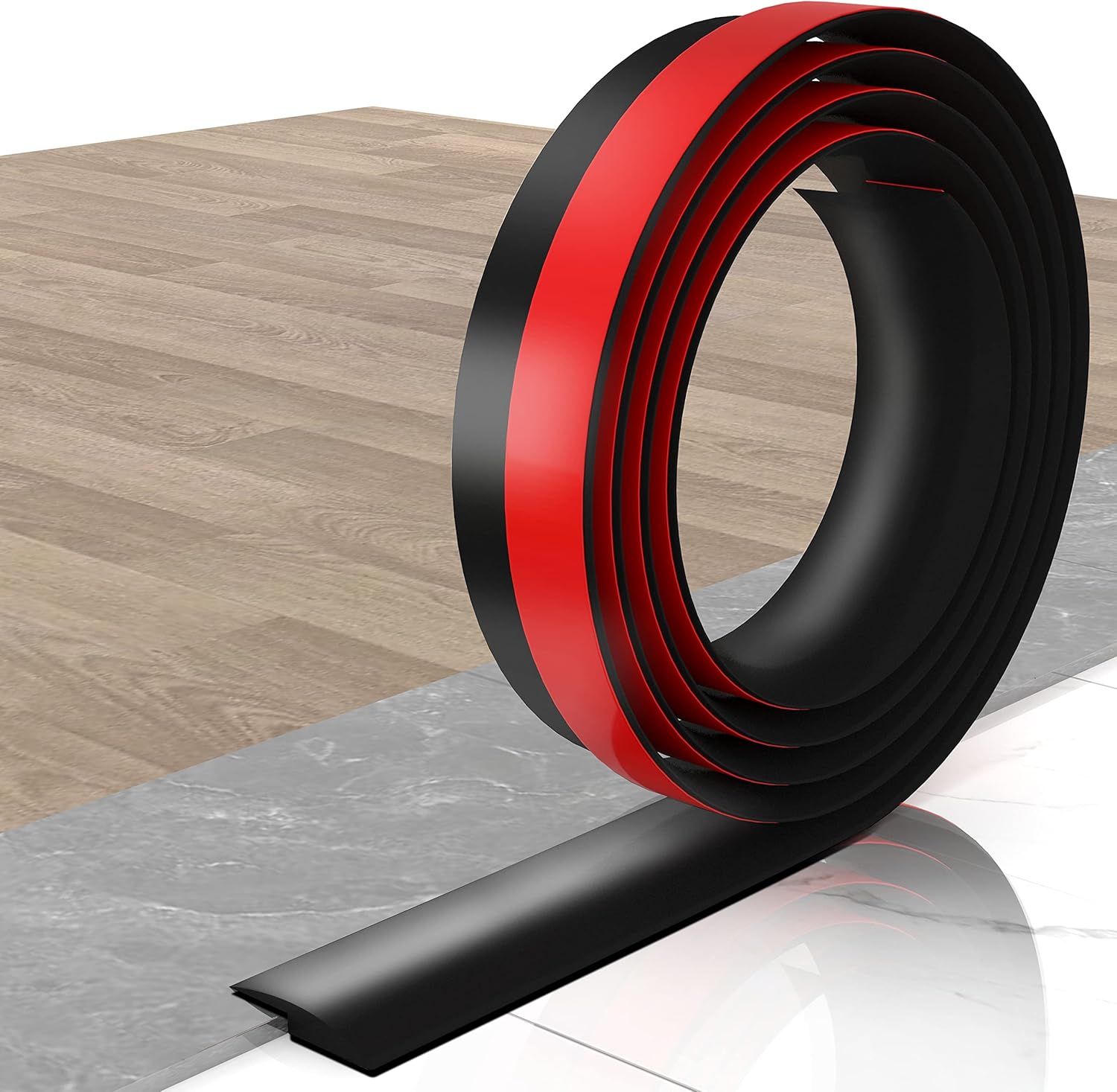 Floor Transition Strip Self Adhesive, Carpet to Tile Transition Strip