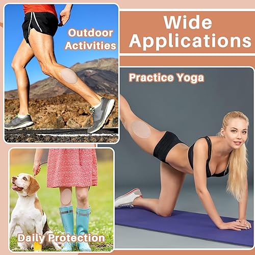 Miniatura 4 de Timgle 30 piezas de calcomanías para el interior del muslo, almohadillas de fricción transpirables para la piel, parches de bandas de muslos para el