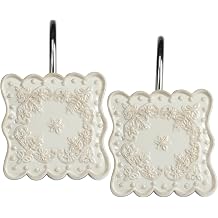 Creative Bath Products Ruffles Collection Shower Curtain Hooks
