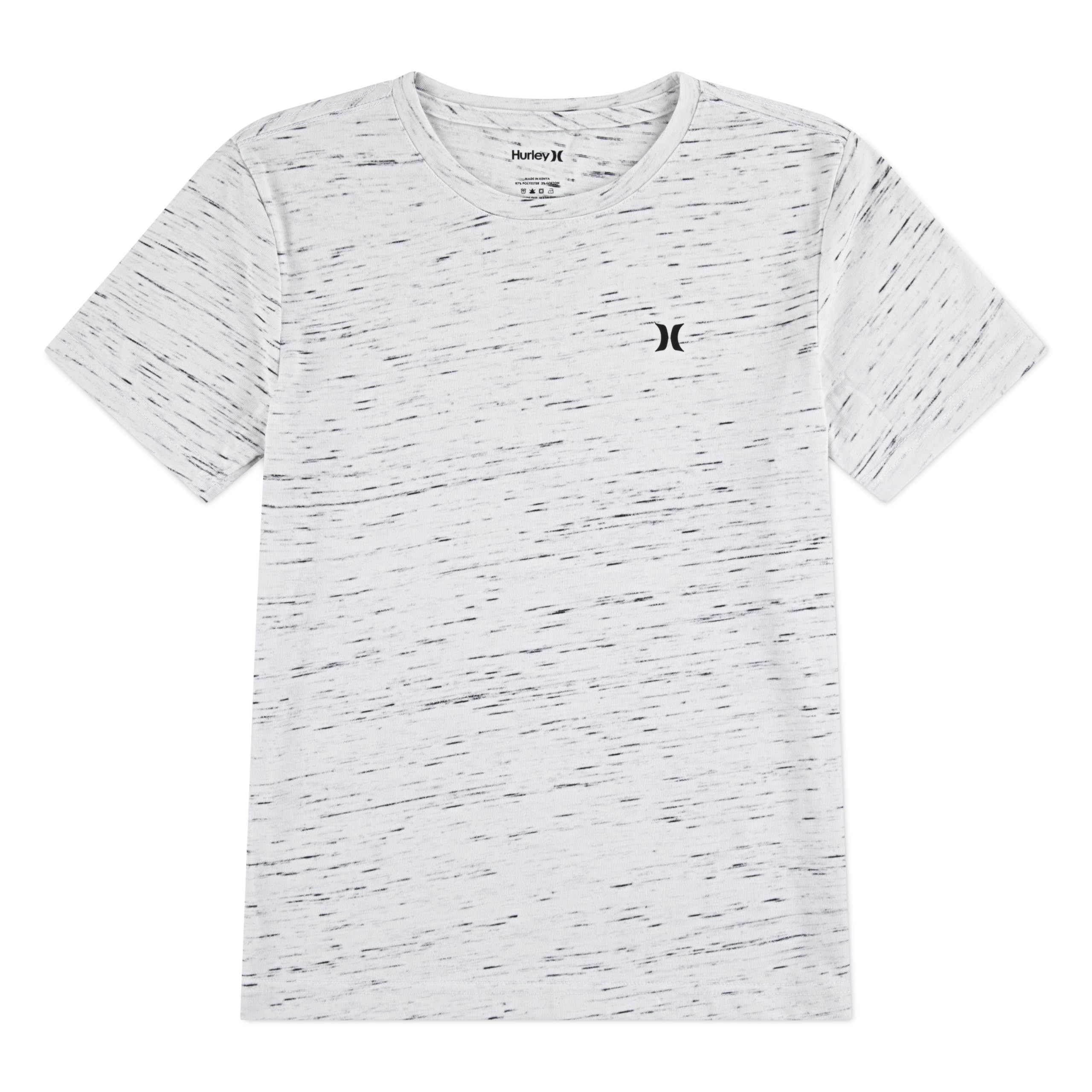 T-Shirt Hurley Enfant Garçon 5 Ans Top Noir Blanc Manches Courtes Vetement Doux