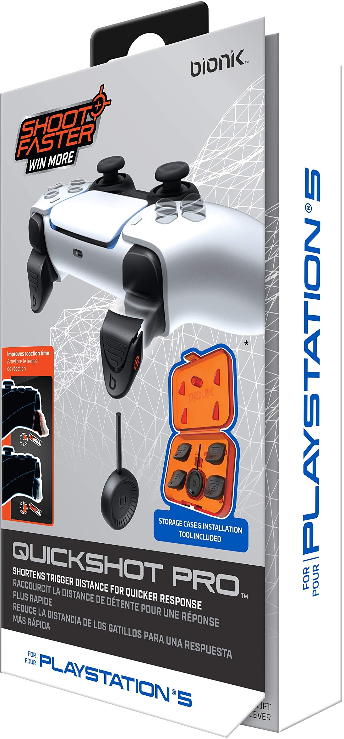 Buy Bionik Quick Pro For PlayStation 5 Controllers Trigger Lock System