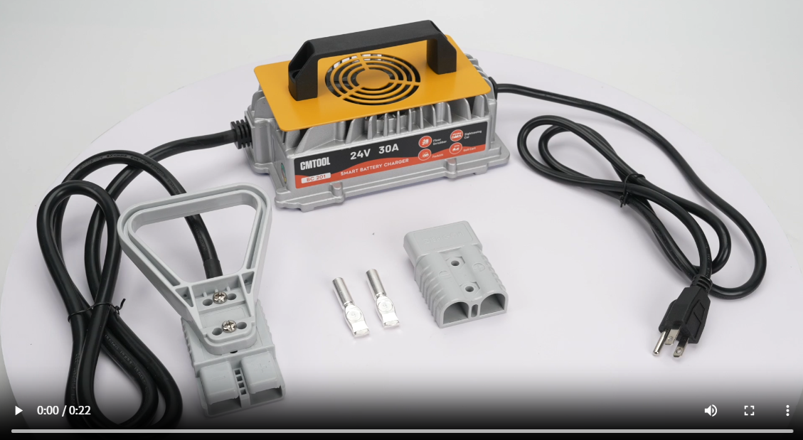 Amazon.com: CMTOOL 24V 30A Forklift Battery Charger, 1250W Smart 7