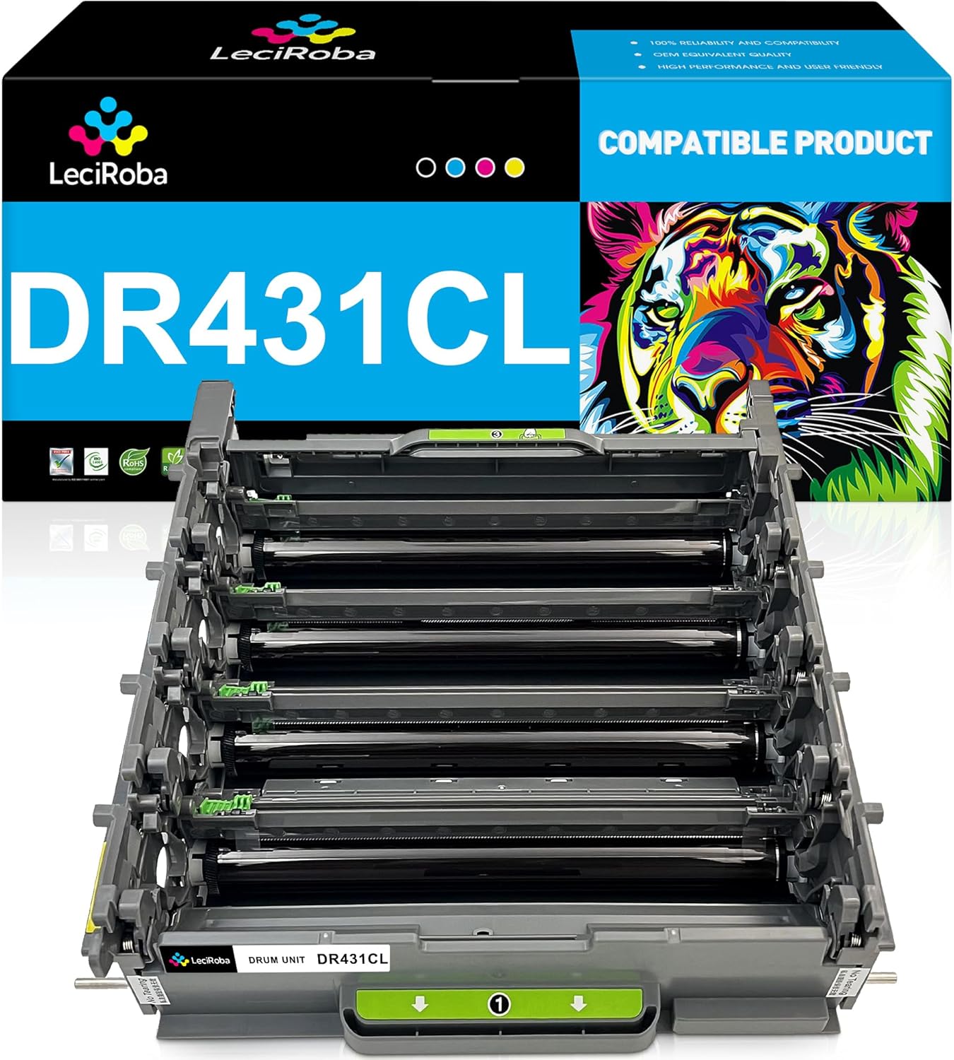 LeciRoba DR431CL Drum Unit Replacement for Brother DR431CL DR-431CL Drum Unit for MFC-L8610CDW MFC-L8900CDW HL-L8360CDW HL-L8360CDWT MFC-L8610CDW HL-L8260CDW MFC-L8895CDW (BCMY, NOT Toner Cartridge)