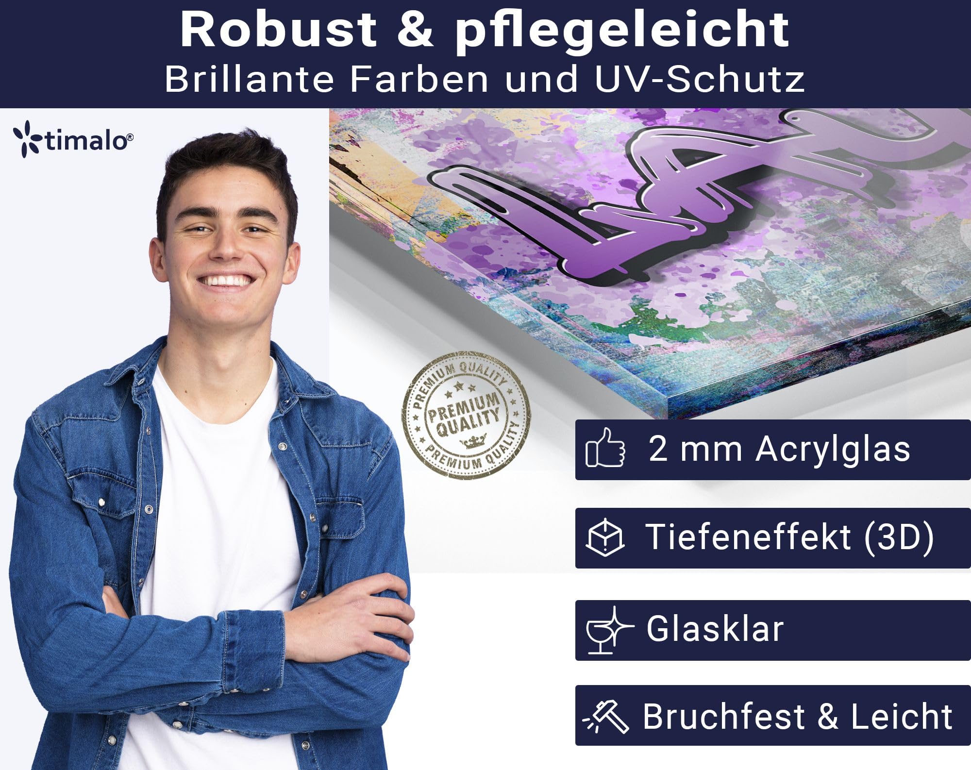 Gamer Schreibtischunterlage personalisiert mit Namen | 80 x 60 cm Graffiti für Mädchen | wasserfeste Schreibunterlage, abwischbar, hochwertiges Acrylglas, gaming Motiv Teenager Kunststoff