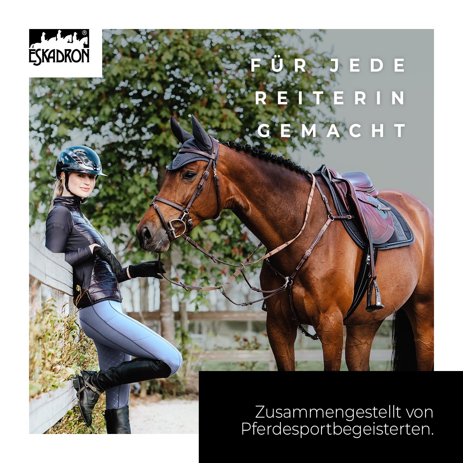 Eskadron Reithose Riding Tight PRO | Reithose Fullgrip | Sommerreithose leicht & atmungsaktiv | Reitleggings mit Handytaschen | Widerstandsfähige Reiterhose