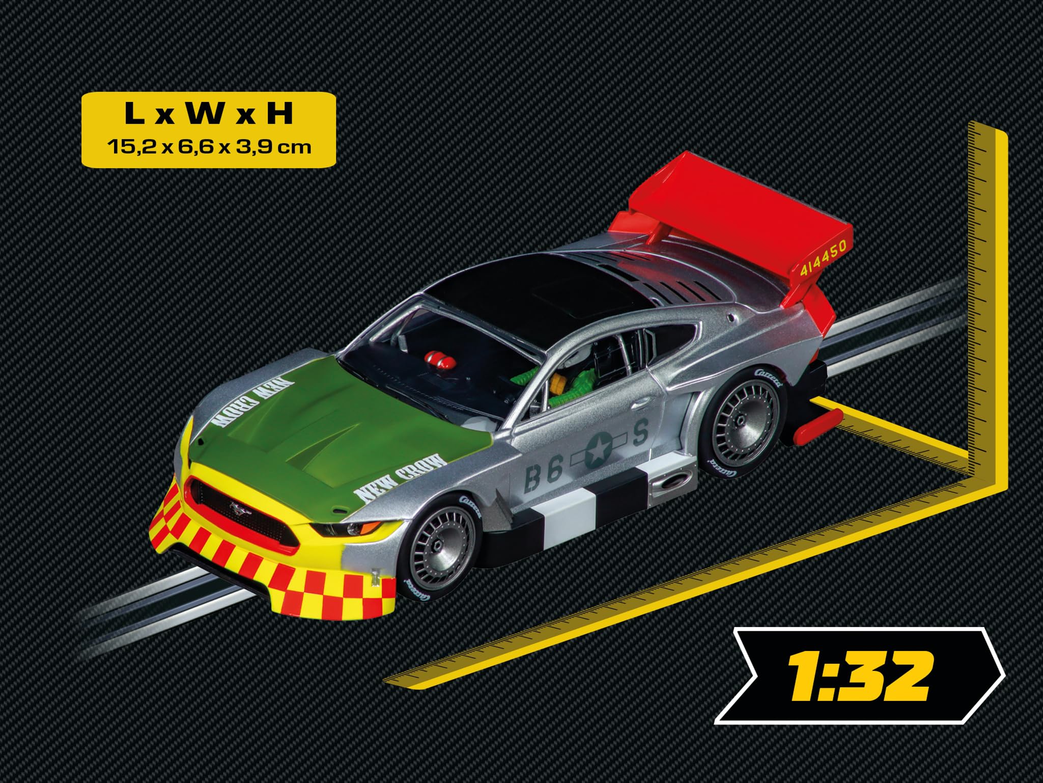自動車 Carrera Evolution Ford Mustang GT 350 Amazon.com: Carrera 27808 Ford Mustang GT3 Ford Performance, No.64
