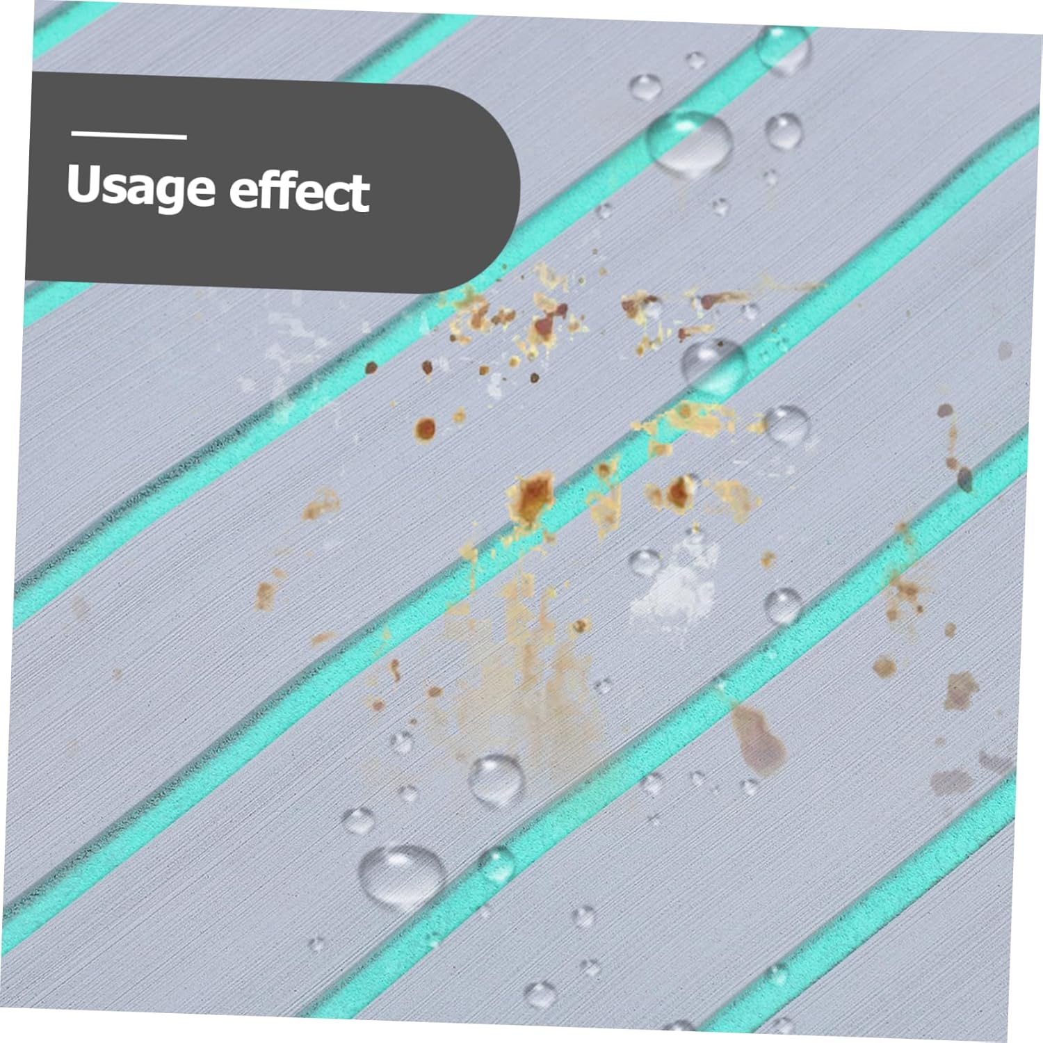 Totority 1roll Eva Skid Mat for Yacht Deck Self-Adhesive Faux Teak Boat Flooring Cushion Easy to Install for Rvs and Boats