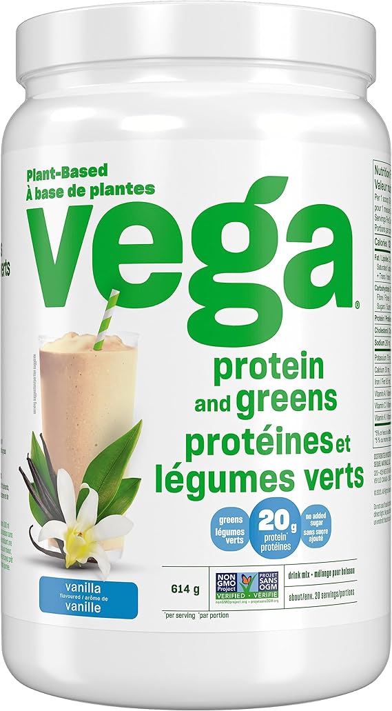 Vega Protein and Greens Vanilla (21 Servings) Plant Based Protein