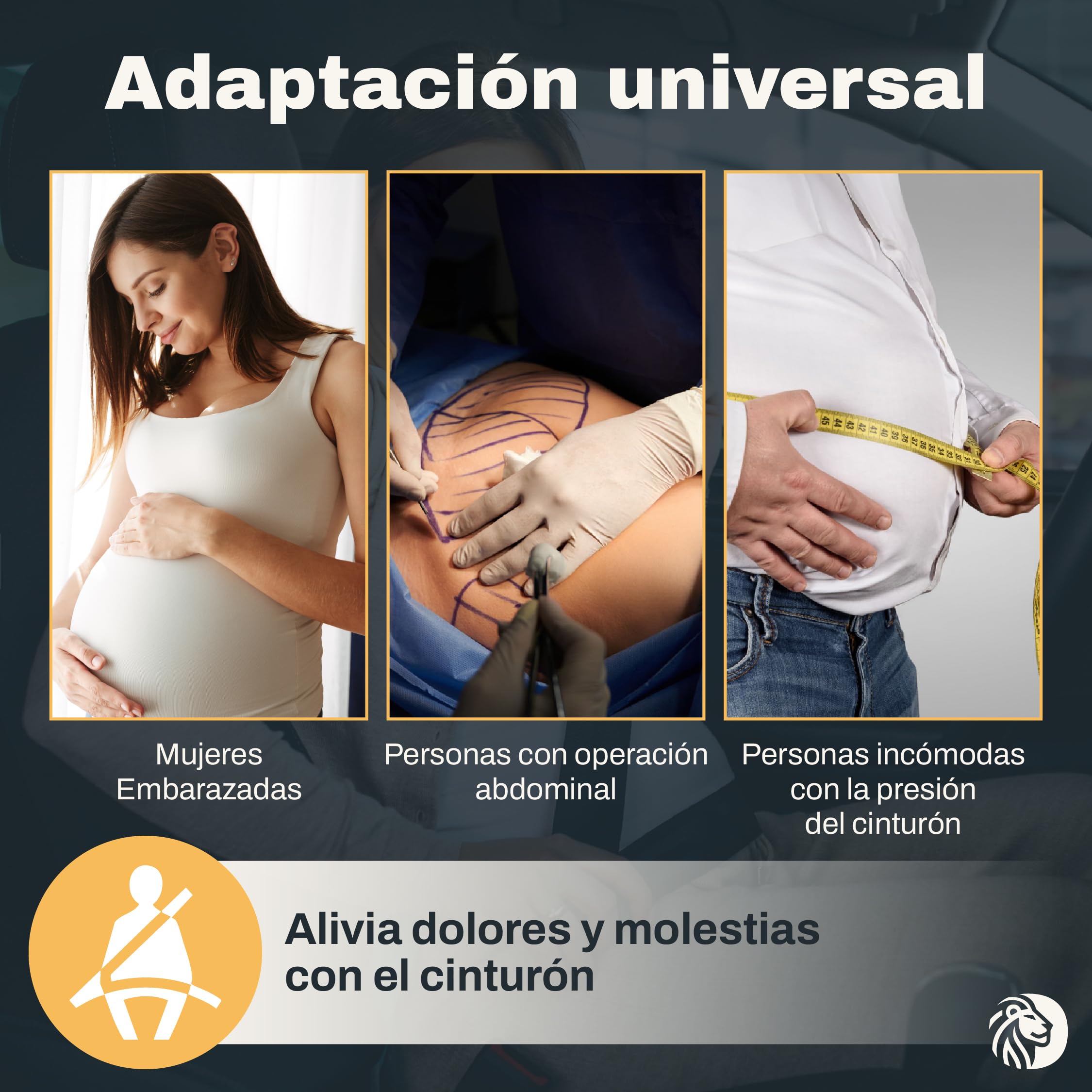 Cinturón Embarazada Coche Homologado + Guía de Seguridad | Protege al Bebé de Presión e Impactos | Adaptador Cómodo para Maternidad | Regalo Ideal para Futuras Mamás