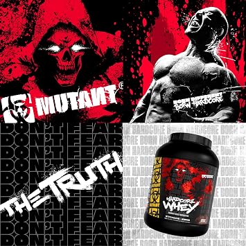WHEY Hardcore WHEY | 100٪ بروتين مصل اللبن النقي | 24 جرام بروتين مصل اللبن سريع الهضم المعزول بالإضافة إلى هيدروزيدات بروتين مصل اللبن | 70 حصة | 5 رطل | ملفات تعريف الارتباط والكريمة