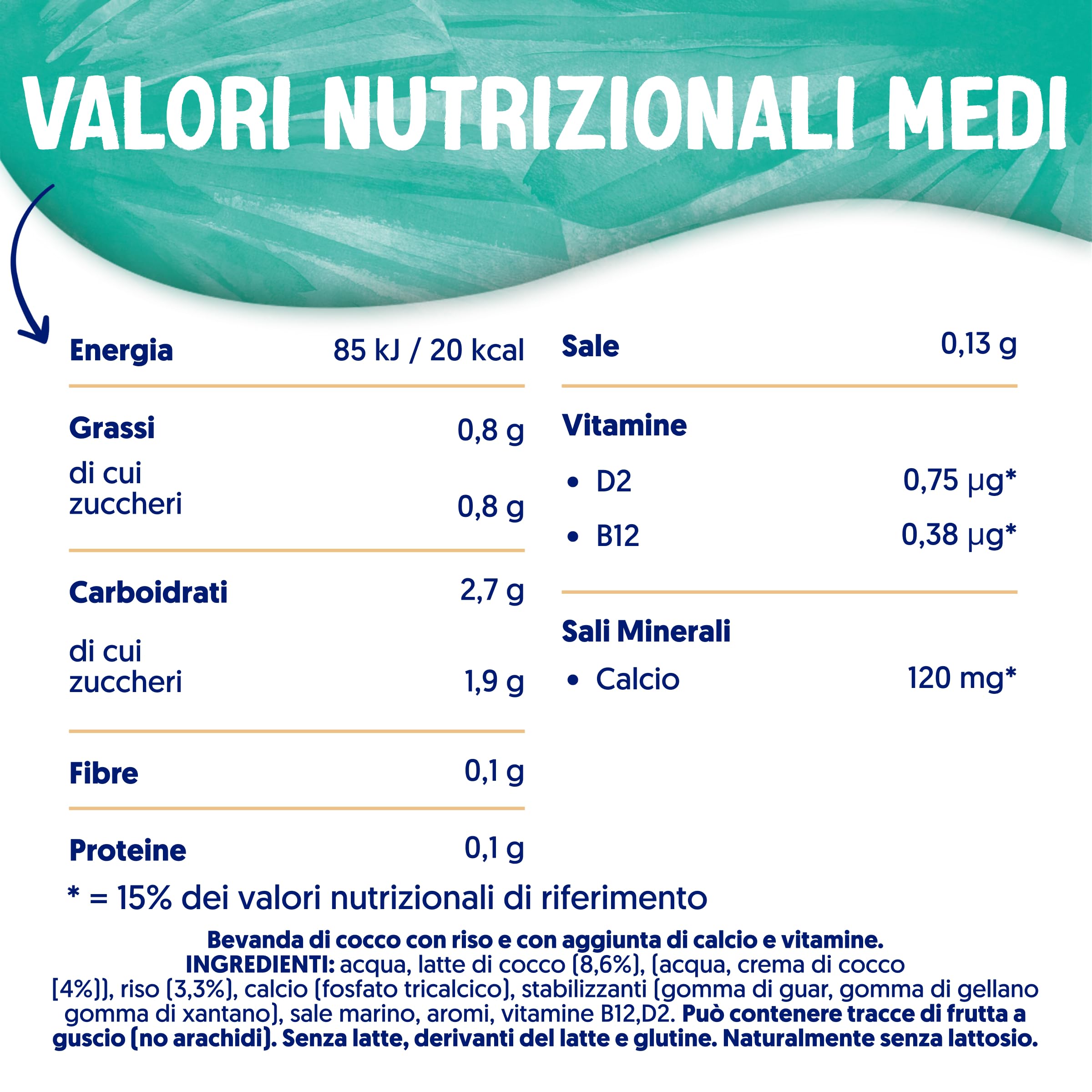 ALPRO CLASSICO, Bevanda al COCCO, Naturalmente Senza Lattosio, con Vitamine B2, B12 e D - 8 confezioni x 1 Litro