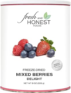 Fresh and Honest Foods 100% All Natural Freeze Dried Mixed Berries Delig...