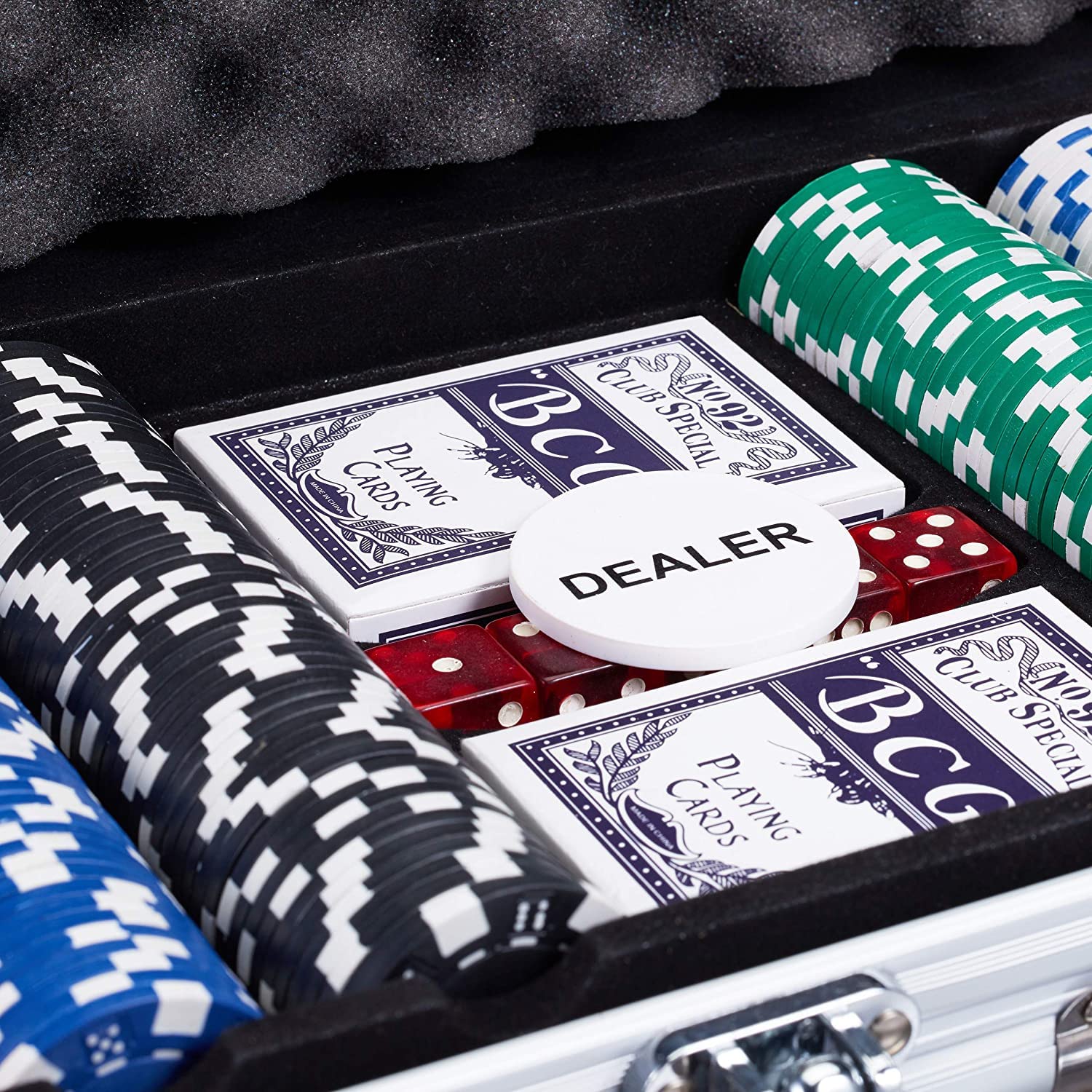 homewell Set da poker, set da poker Set da poker 300 fiches da poker laser Set completo da poker