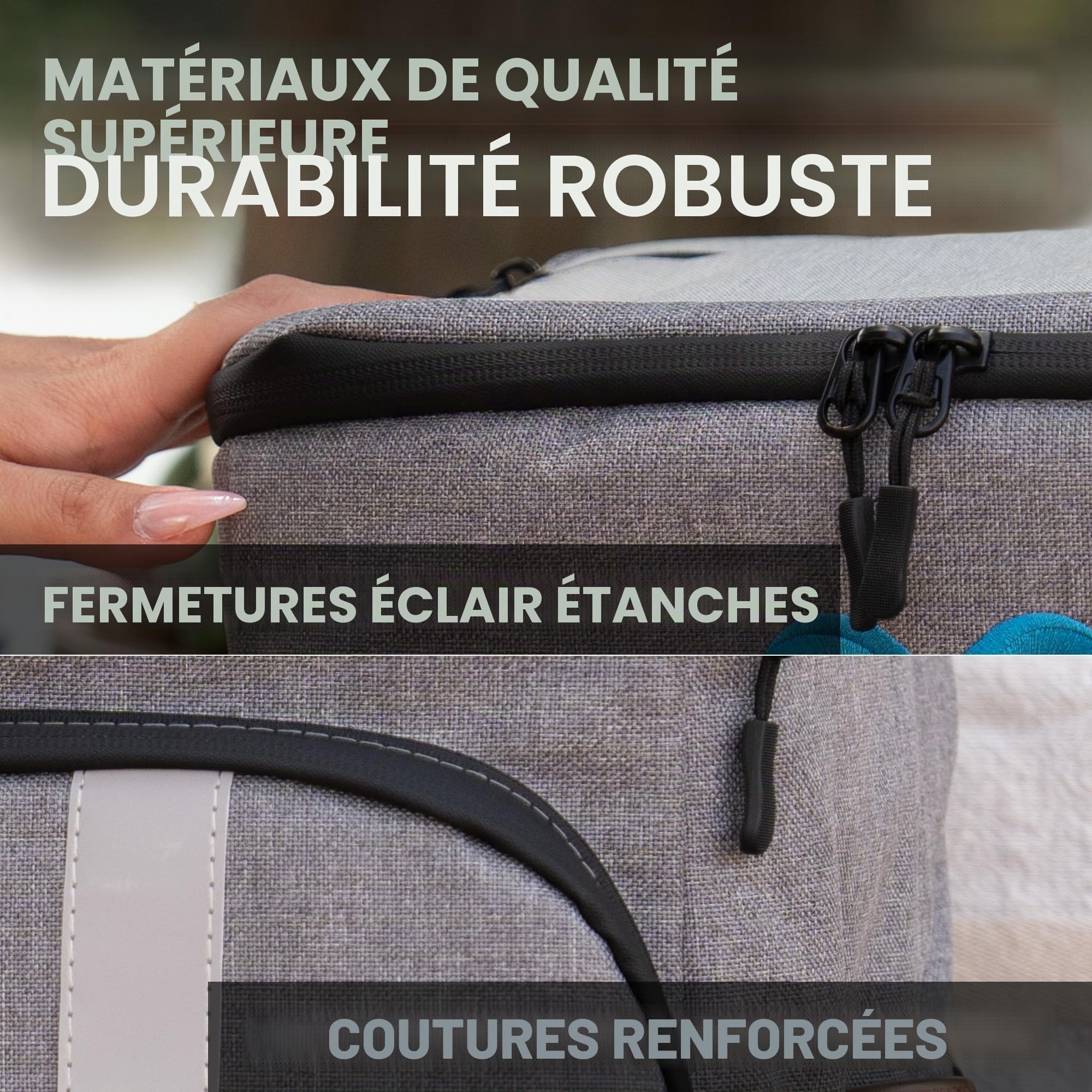 Everlasting Comfort Sac à Dos Isotherme idéal pour Les Excursions à la Plage ou Les randonnées, glacière Isotherme Ergonomique et hermétique, Sac de Pique-Nique avec Poches et Porte-Bouteilles