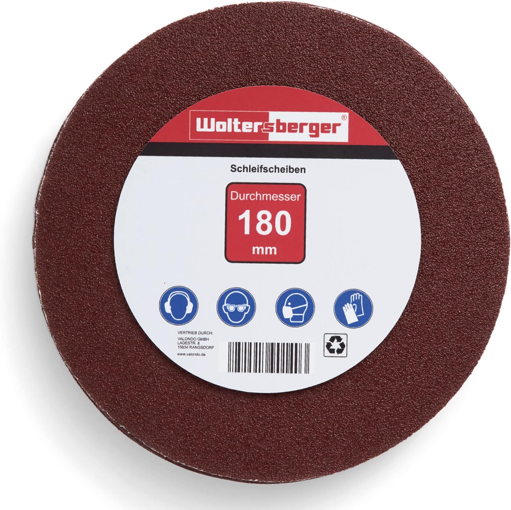 Woltersberger 50 Disques Abrasifs Grain 40 - Ø150mm Velcro - Pour Ponceuses Excentriques