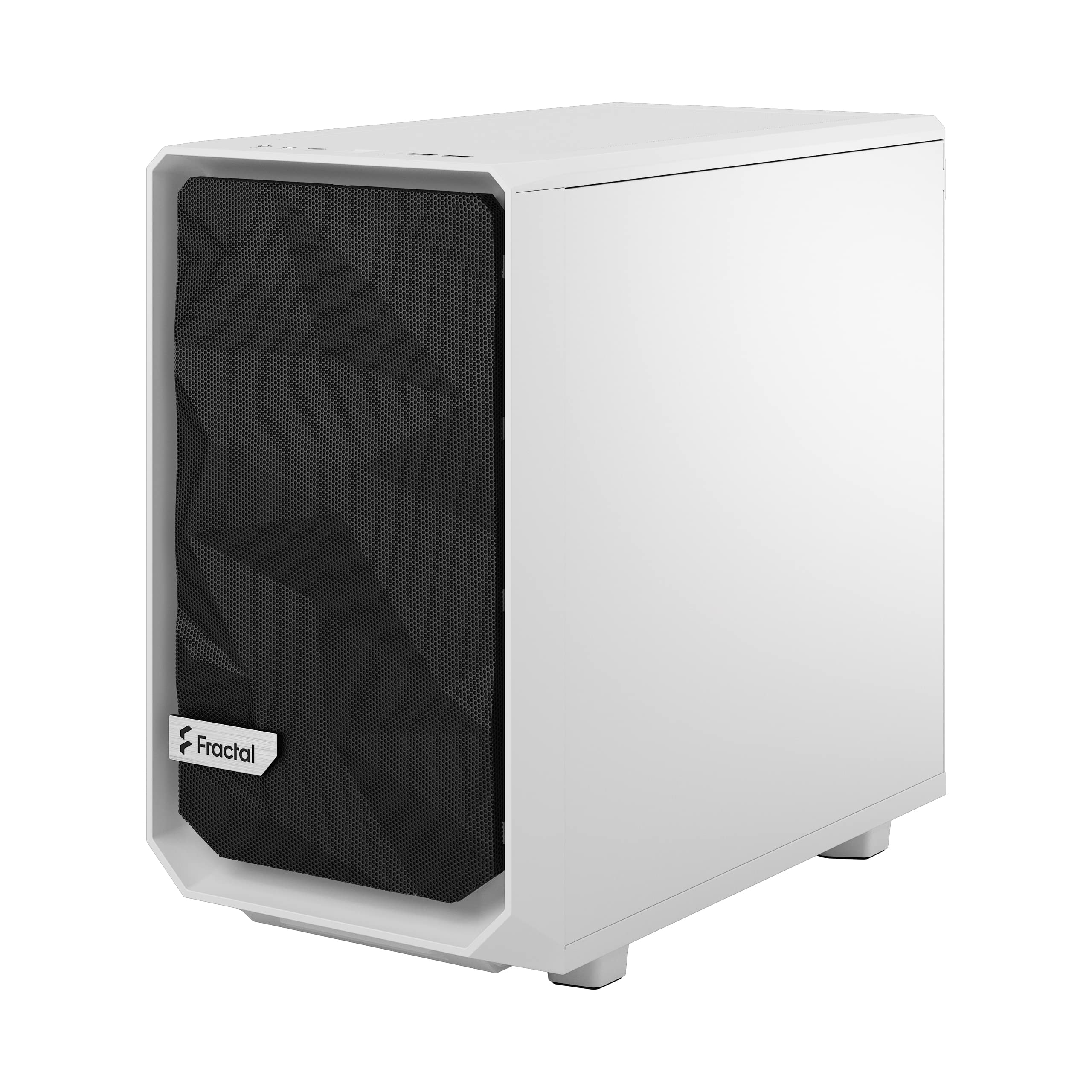 Fractal Design Meshify 2 Nano - MinI-Itx Tower (geh?rtetes Glas) - Keine Spannungsversorgung (atx) - Wei? - Usb/audio (fD-C-Mes2N-02)